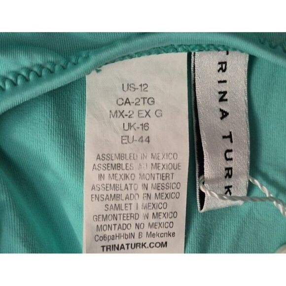 Trina Turk Slimming One Piece Bathingsuit Swimsuit Women's Size 12 - Picture 3 of 3